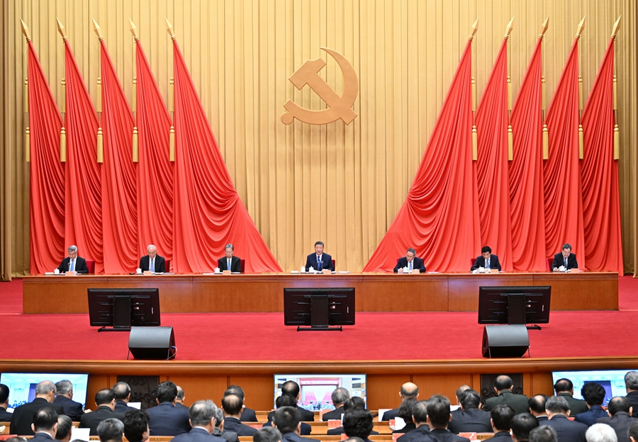 ??1月6日，中共中央總書記、國家主席、中央軍委主席習(xí)近平在中國共產(chǎn)黨第二十屆中央紀(jì)律檢查委員會第四次全體會議上發(fā)表重要講話。李強、趙樂際、王滬寧、蔡奇、丁薛祥、李希出席會議。