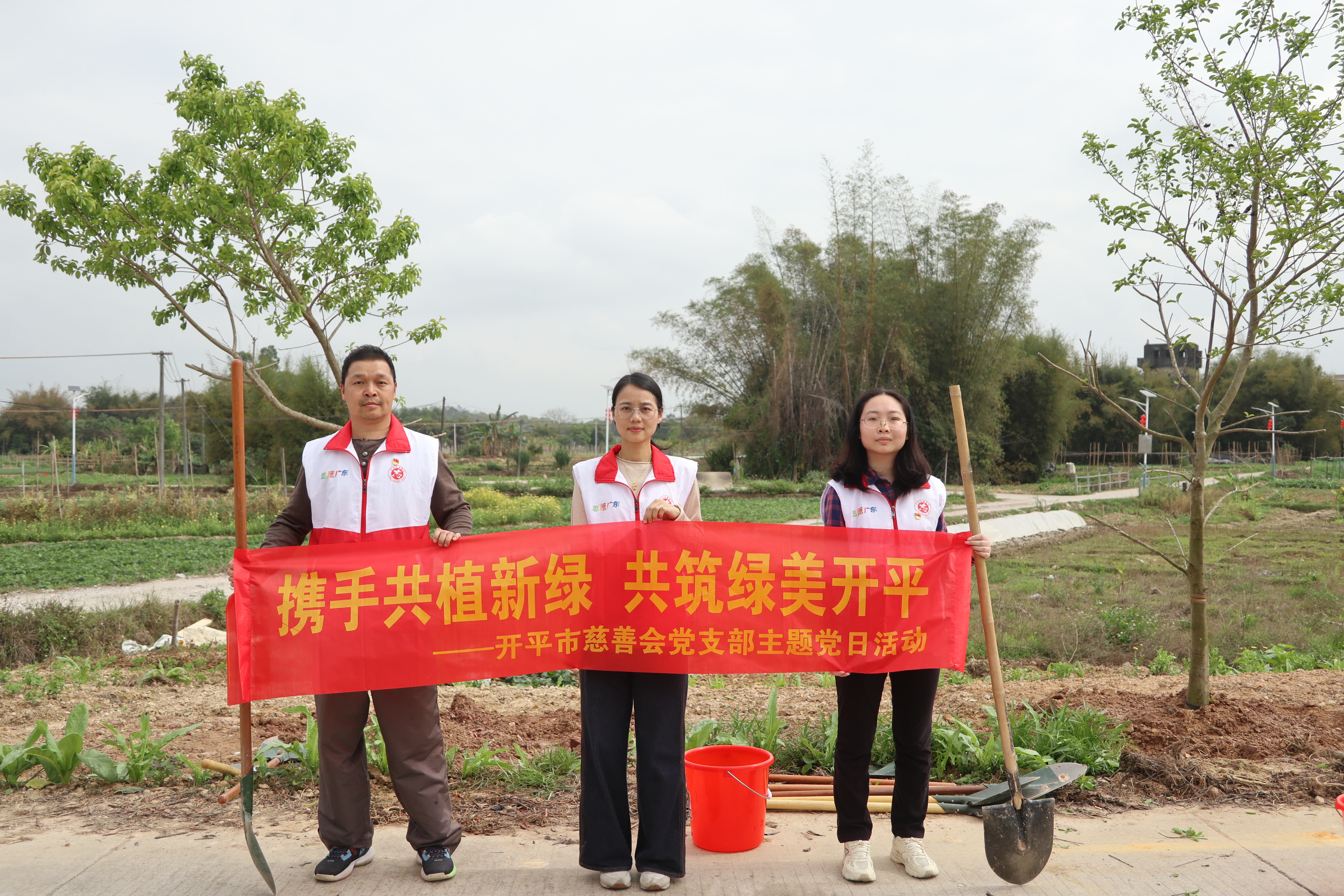 攜手共植新綠，共筑綠美開平——開平市慈善會(huì)黨支部開展志愿植樹主題黨日活動(dòng)